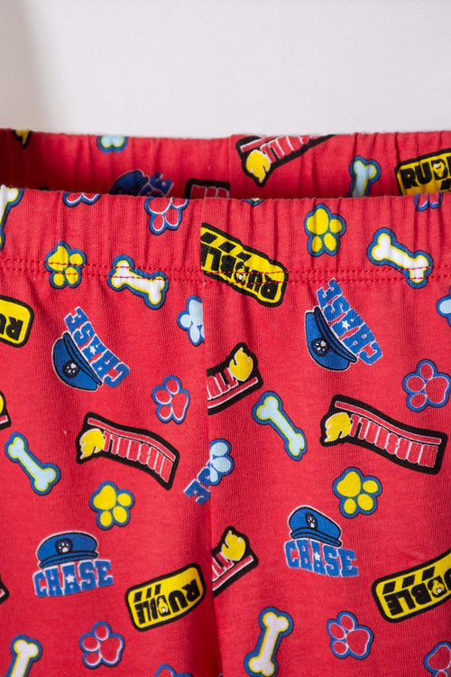 PAW PATROL PAJAMAS WITH BLUE AND RED LONG PANTS FOR BOYS 2T TO 6T