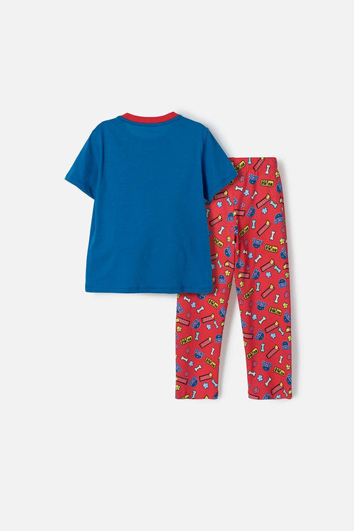 PAW PATROL PAJAMAS WITH BLUE AND RED LONG PANTS FOR BOYS 2T TO 6T