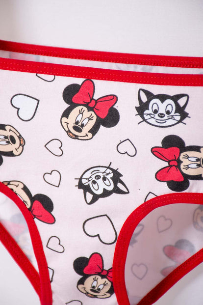 2-PACK MINNIE MOUSE MULTICOLOR PANTIES FOR GIRLS 2T TO 5T