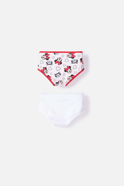 2-PACK MINNIE MOUSE MULTICOLOR PANTIES FOR GIRLS 2T TO 5T