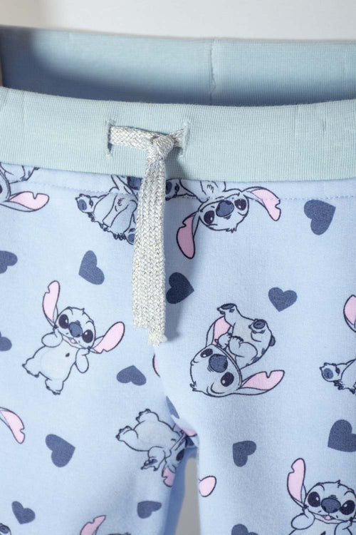 STITCH LONG PANTS SET BLUE FOR GIRL 2T TO 5T