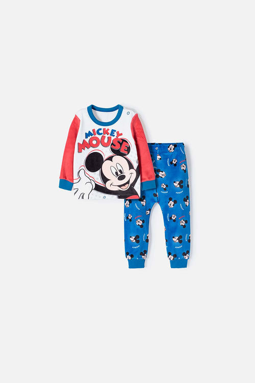 MICKEY MOUSE PAJAMAS WITH LONG MULTICOLORED PANTS FOR BABY BOY