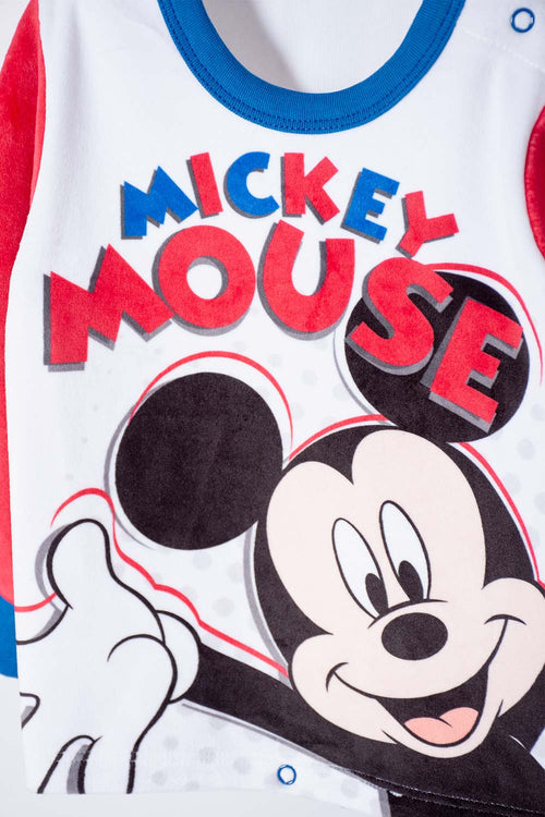MICKEY MOUSE PAJAMAS WITH LONG MULTICOLORED PANTS FOR BABY BOY