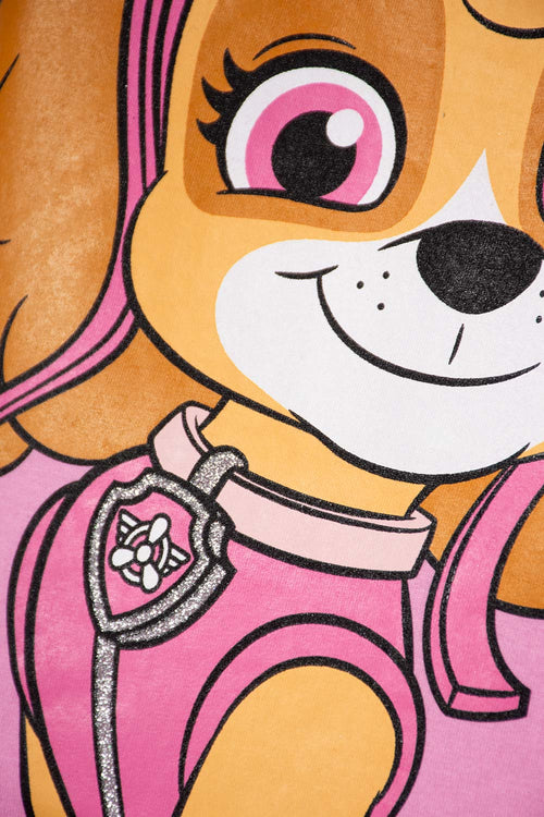 GIRL'S PINK PAW PATROL SHORT SLEEVE T-SHIRT 2T TO 6T