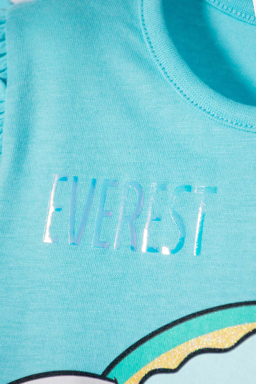 PAW PATROL SHORT SLEEVE TURQUOISE T-SHIRT FOR GIRLS 2T TO 6T