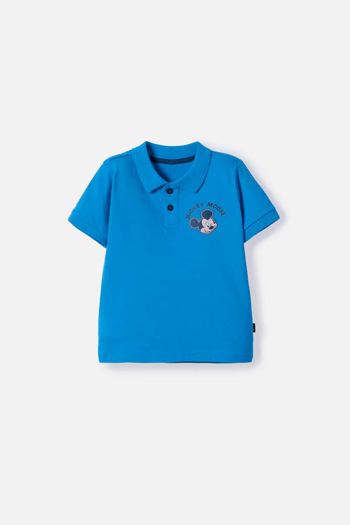MICKEY MOUSE BLUE POLO SHIRT FOR BOYS 2T TO 5T