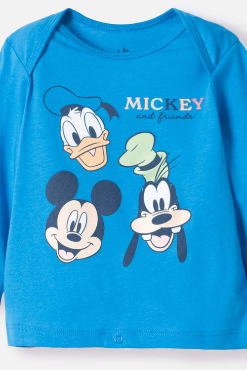 MICKEY MOUSE BLUE LONG-SLEEVED PAJAMAS FOR BABY BOYS