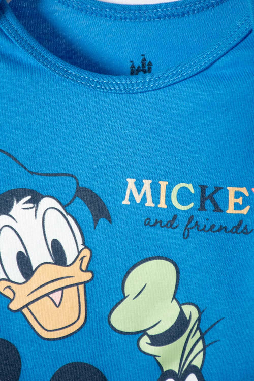 MICKEY MOUSE BLUE LONG-SLEEVED PAJAMAS FOR BABY BOYS