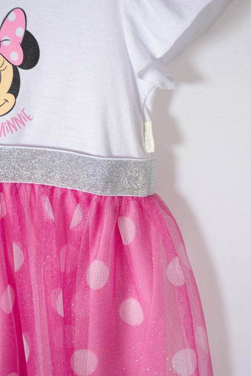 MINNIE MOUSE DRESS WITH MULTICOLOR BOLERO FOR BABY GIRLS