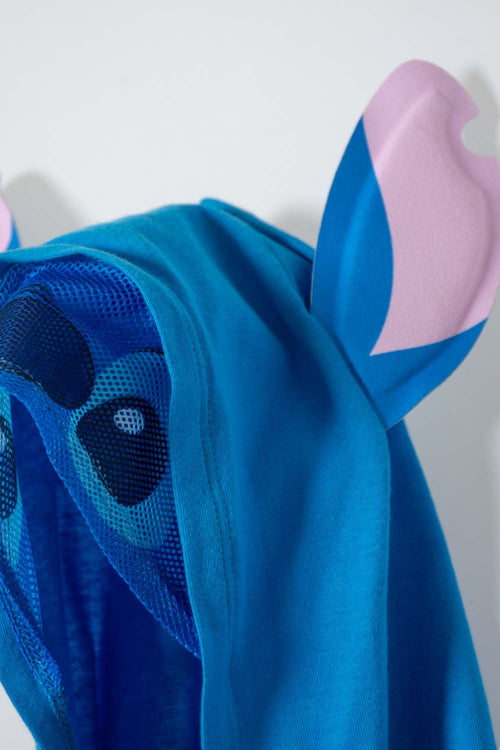 GIRL'S BLUE STITCH HOODED T-SHIRT 2T TO 5T