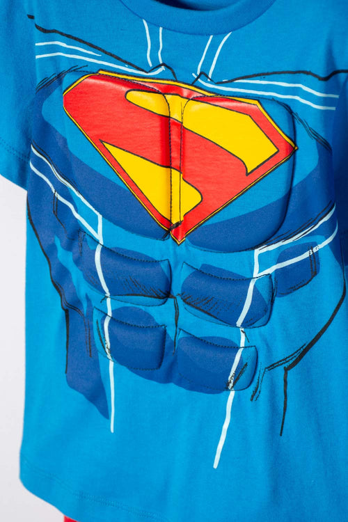SUPERMAN T-SHIRT WITH MULTICOLOR CAPE FOR BOYS 2T-5T