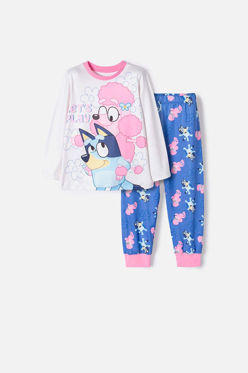 BLUEY MULTICOLOR LONG-SLEEVED PAJAMAS FOR GIRLS SIZES 2T TO 6T