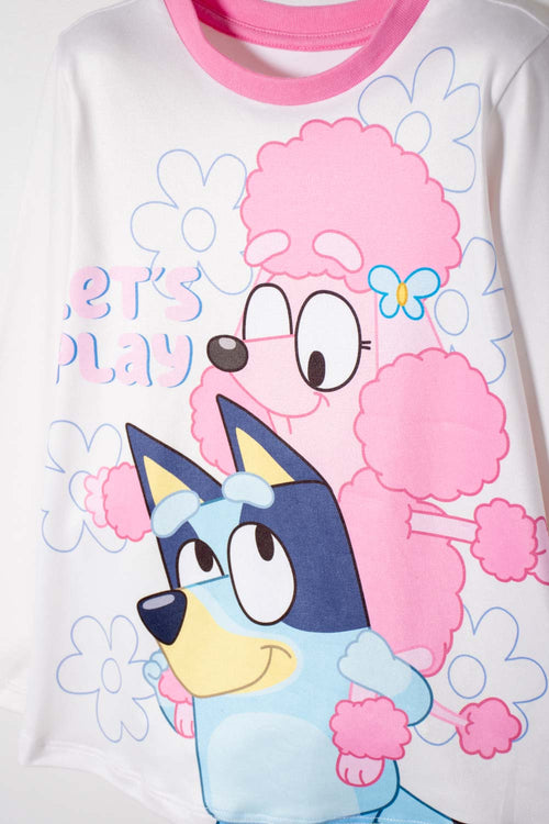 BLUEY MULTICOLOR LONG-SLEEVED PAJAMAS FOR GIRLS SIZES 2T TO 6T