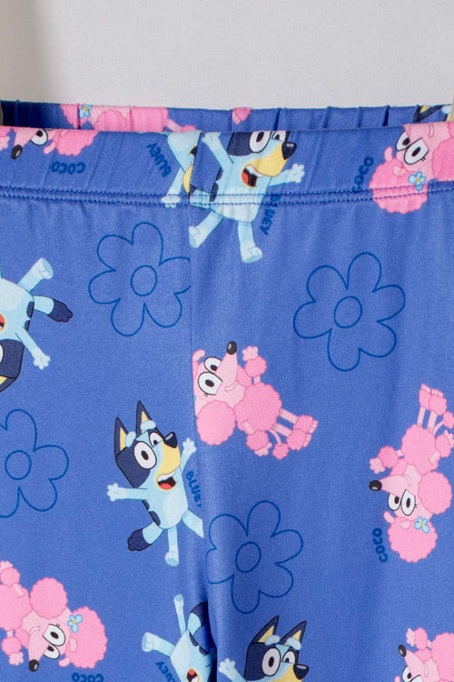 BLUEY MULTICOLOR LONG-SLEEVED PAJAMAS FOR GIRLS SIZES 2T TO 6T