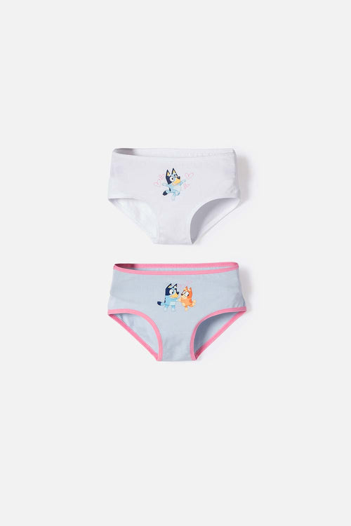 2-PACK BLUEY MULTICOLOR PANTIES FOR GIRLS 2T TO 6T