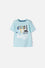 CAMISETA DE BLUEY AZUL MANGA CORTA PARA NIÑO 2T A 6T