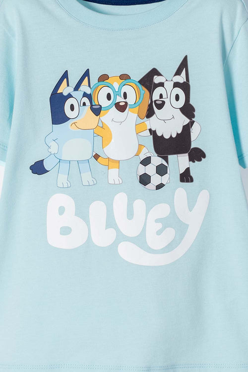 BLUEY BLUE SHORT SLEEVE T-SHIRT FOR BOYS 2T TO 6T