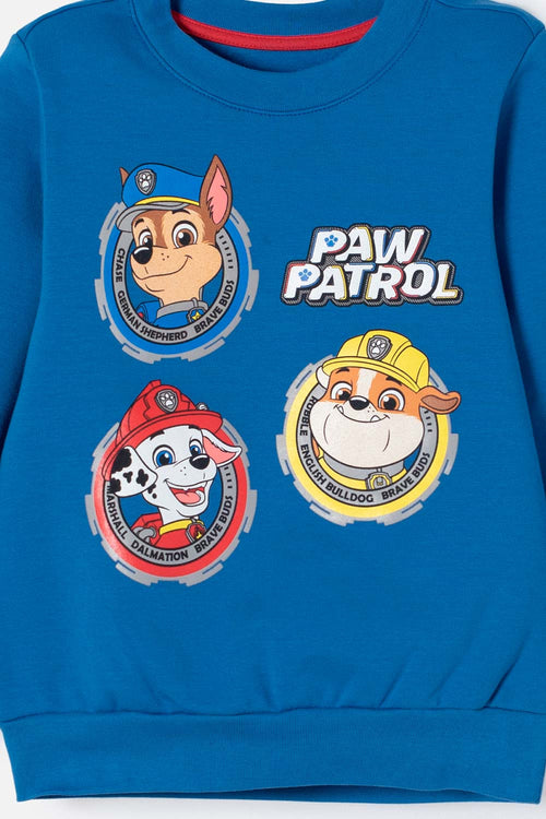 PAW PATROL CLOSED BLUE SWEATSHIRT FOR BOYS 2T TO 6T