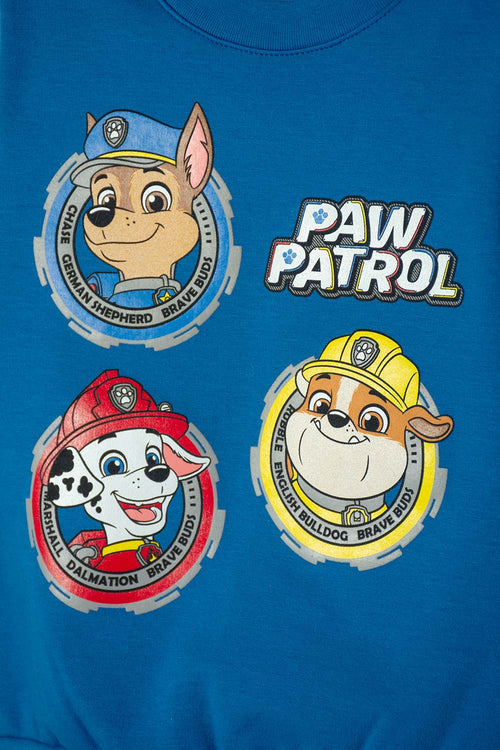 PAW PATROL CLOSED BLUE SWEATSHIRT FOR BOYS 2T TO 6T