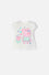 CAMISETA DE PEPPA PIG MARFIL ESTAMPADA EN FRENTE PARA NIÑA 2T A 5T