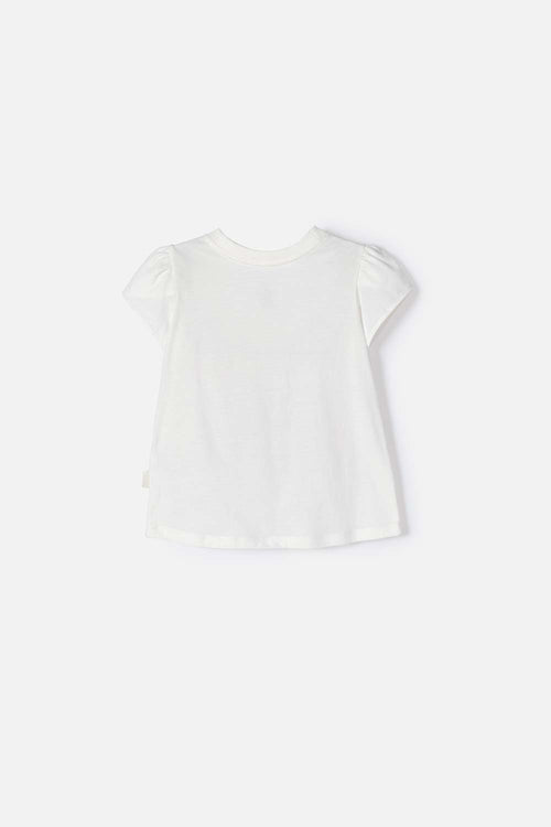 GIRLS' PEPPA PIG IVORY PRINTED T-SHIRT 2T TO 5T