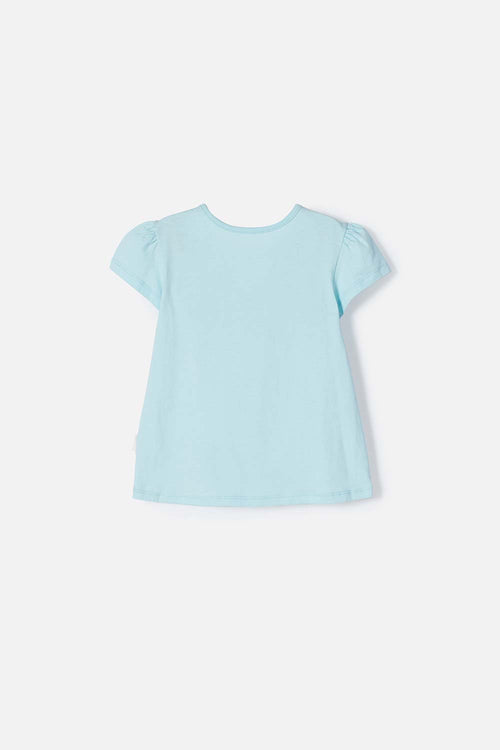 PEPPA PIG BLUE T-SHIRT WITH FRONT PRINT FOR GIRLS 2T TO 5T