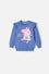 BUZO DE PEPPA PIG MORADO DE DISEÑO CERRADO PARA NIÑA 2T A 5T