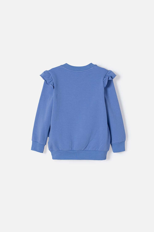 PEPPA PIG PURPLE CLOSED-DESIGN SWEATSHIRT FOR GIRLS 2T TO 5T