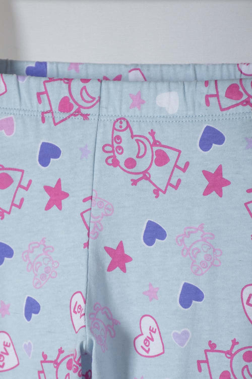 PEPPA PIG MULTICOLOR SHORT SLEEVE PAJAMAS FOR GIRLS SIZES 2T TO 5T