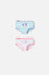 PACK X2 PANTIES DE PEPPA PIG AZUL Y BLANCO NIÑA 2T A 5T
