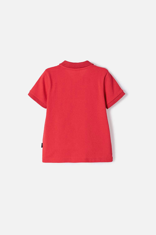 RED CARS POLO SHIRT FOR BOYS 2T TO 5T