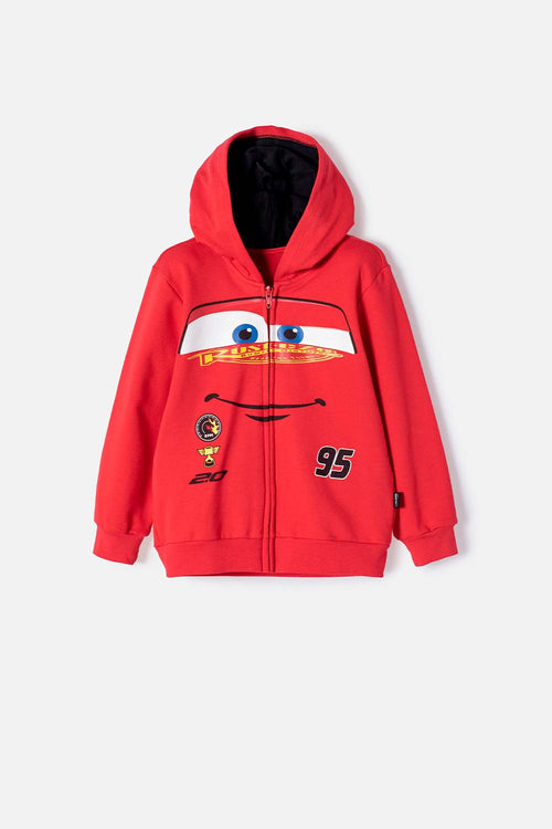 CARS RED HOODIE FOR BOYS 2T TO 6T