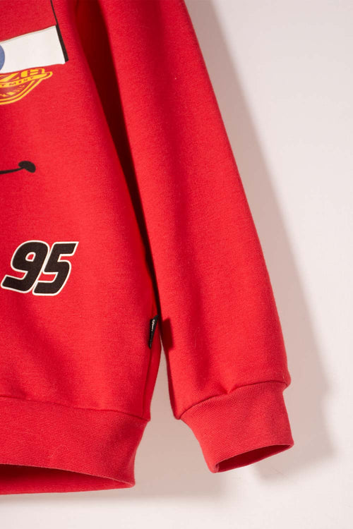 CARS RED HOODIE FOR BOYS 2T TO 6T