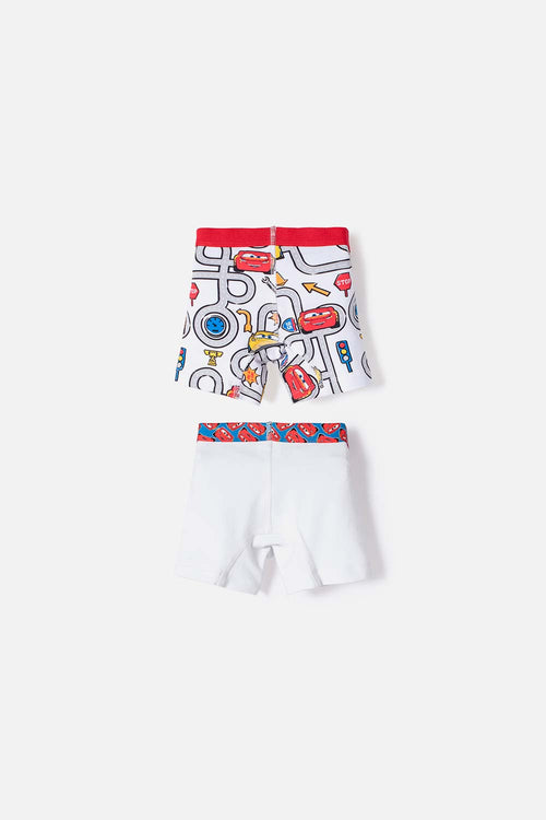 2-PACK MULTICOLOR CARS BOXERS FOR BOYS 2T TO 6T