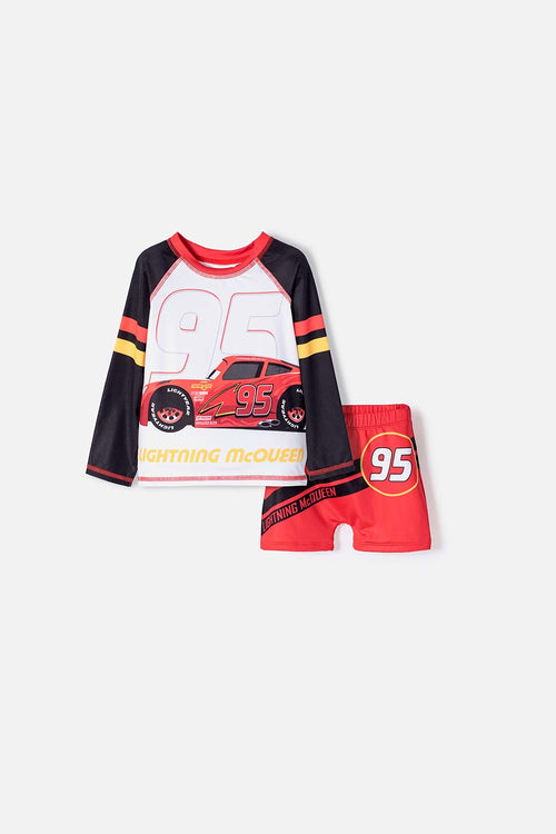 CARS MULTICOLOR BATHING SET FOR BOYS 2T TO 6T