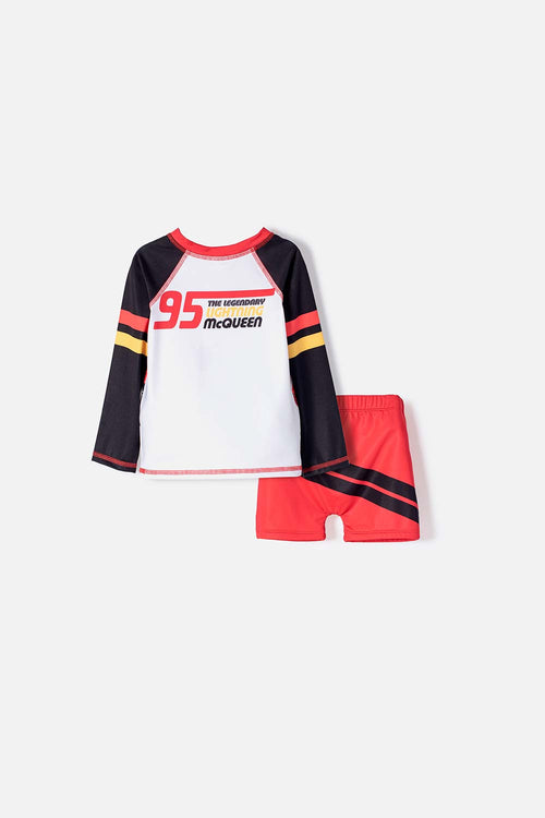CARS MULTICOLOR BATHING SET FOR BOYS 2T TO 6T
