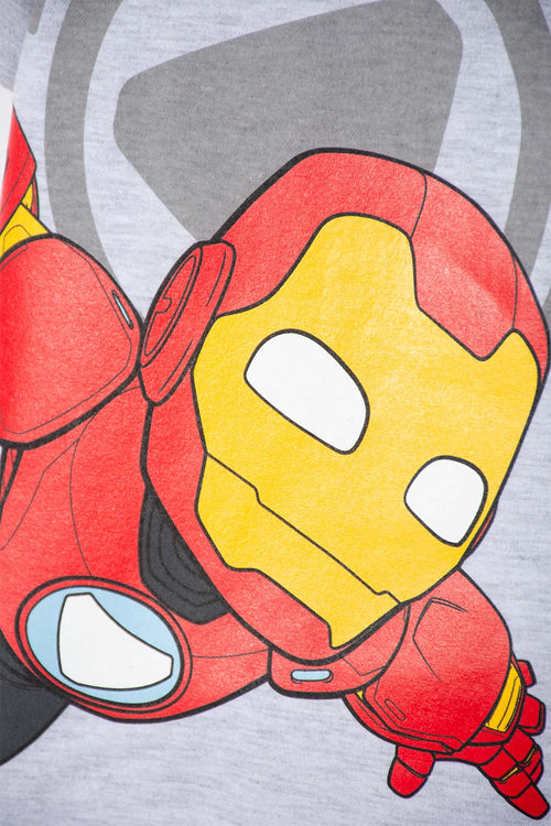 IRONMAN SHORT SLEEVE HEATHER GREY T-SHIRT FOR BOYS SIZES 2T TO 5T