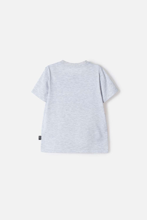 IRONMAN SHORT SLEEVE HEATHER GREY T-SHIRT FOR BOYS SIZES 2T TO 5T