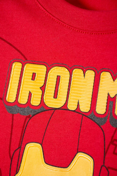 IRONMAN SET WITH MULTICOLOR LONG PANTS FOR BOYS 2T TO 5T
