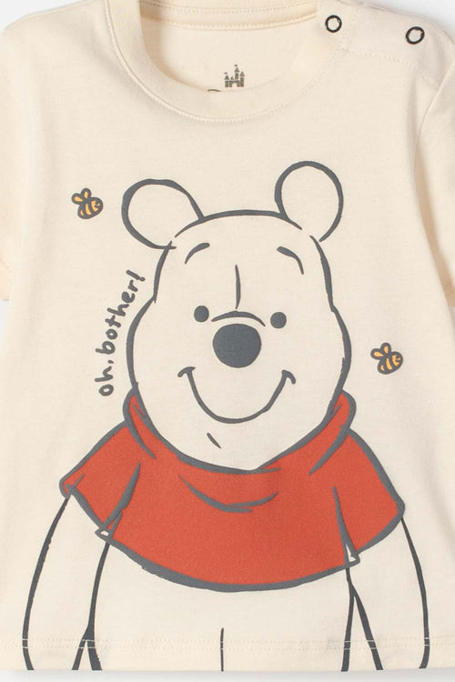 BABY BOY'S KHAKI AND GREY WINNIE THE POOH SET