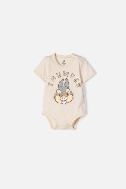 Bambi Bodysuit with Almond Snaps for Baby Girl