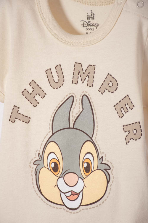 Bambi Bodysuit with Almond Snaps for Baby Girl