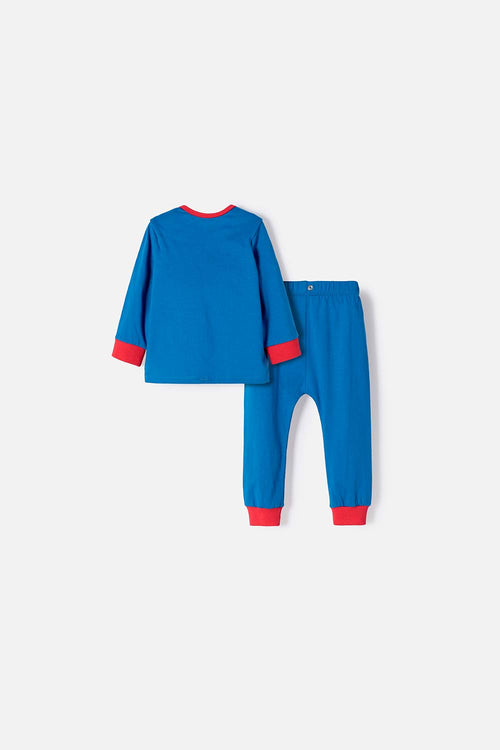 SUPERMAN PAJAMAS WITH LONG BLUE PANTS FOR BABY BOY