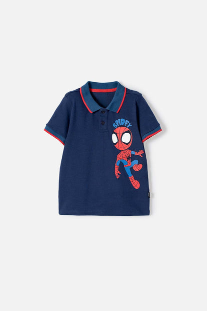 CAMISETA TIPO POLO DE SPIDEY AND HIS AMAZING FRIENDS PARA NIÑO 2T A 6T