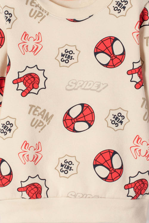 SPIDEY AND HIS AMAZING FRIENDS OUTFIT IVORY FOR BOY 2T TO 6T