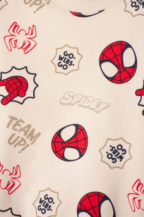 SPIDEY AND HIS AMAZING FRIENDS OUTFIT IVORY FOR BOY 2T TO 6T