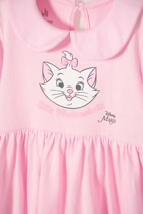 MARIE THE CAT DRESS WITH PINK ONESIE FOR BABY GIRL