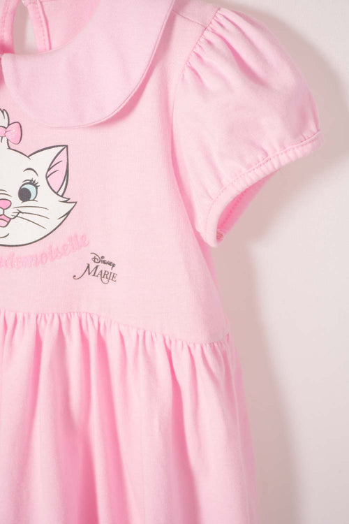 MARIE THE CAT DRESS WITH PINK ONESIE FOR BABY GIRL