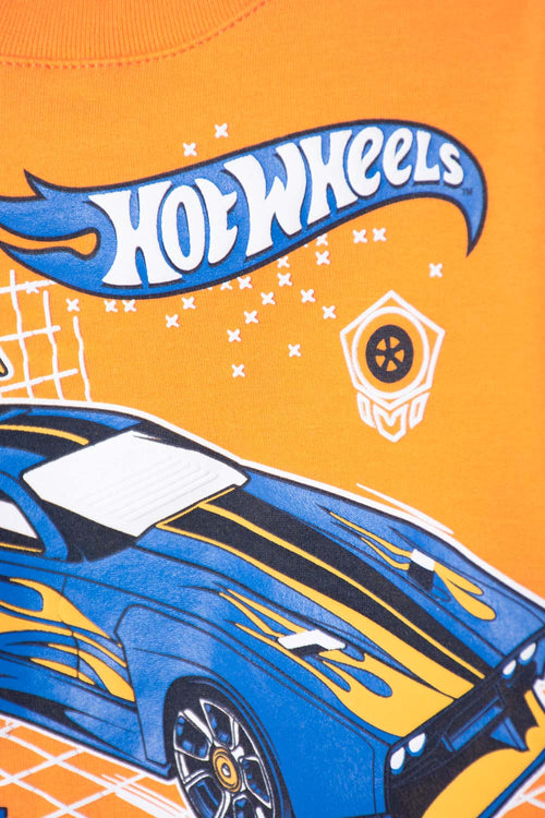 HOT WHEELS PULLOVER ORANGE FOR BOYS 2T TO 6T
