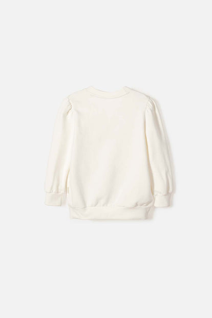 MINNIE MOUSE PULLOVER SWEATSHIRT IVORY FOR GIRLS 2T TO 5T